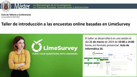 Taller de introducción a las encuestas online basadas en LimeSurvey