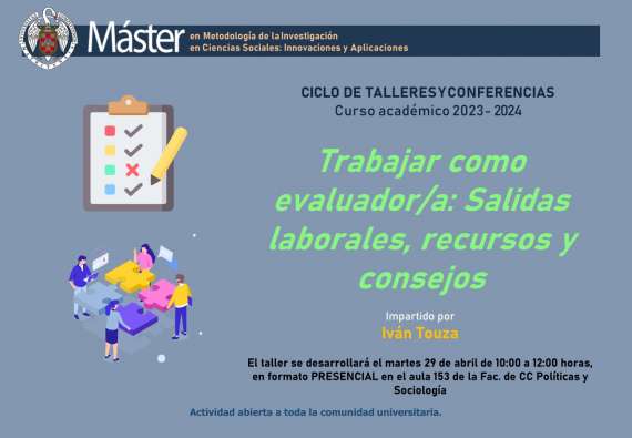Actividad complementaria: Trabajar como evaluador/a: Salidas laborales, recursos y consejos