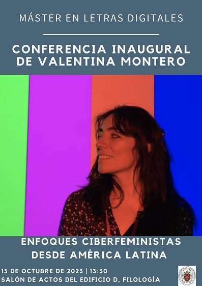 Conferencia inaugural curso 2023-24: Valentina Montero: