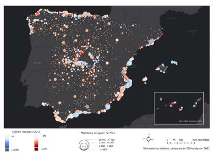 El portal de Cultura Científica UCM ha difundido el estudio de tGIS sobre movilidad de turistas procedentes de Madrid