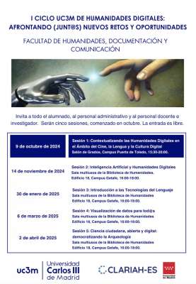 1st UC3M Digital Humanities Cycle: Afrontando (junt@s) nuevos retos y oportunidades