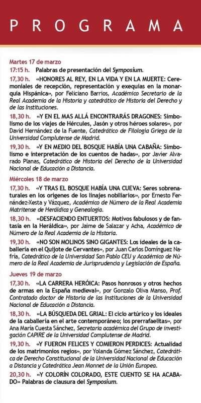 Simposio: «Érase una vez: de princesas y caballeros andantes» - 2