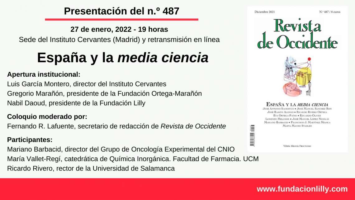 Presentation of Revista de Occidente. Cervantes Institute. - 1