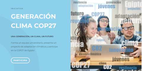 El Ministerio de Transición Ecológica y Reto Demográfico selecciona a 10 jóvenes universitarios que deberán presentar un proyecto de adaptación al cambio climático para la próxima cumbre del clima (COP27) en Egipto.