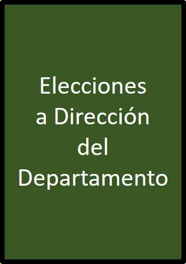 Elecciones a Dirección del Departamento