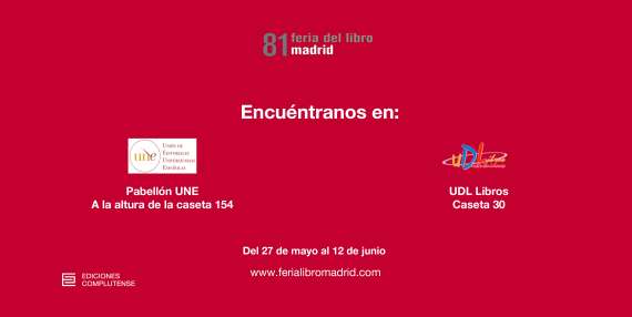Ediciones Complutense participa en la Feria del Libro de Madrid