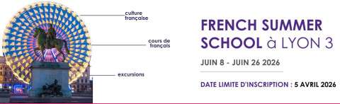 French Summer School at Lyon / 8–26 June 2026.