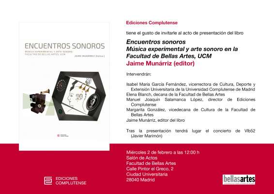 Presentación del libro "Encuentros sonoros"