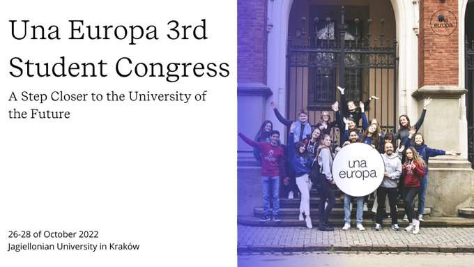 Iniciativa de los estudiantes de Una Europa para apoyar  a los refugiados de Ucrania en el Tercer Congreso de Estudiantes que se está celebrando en Cracovia del 26 al 28 de octubre de 2022.