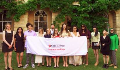 Summer Institute Oriel Oxford, Courses on International Law, International Business & Economics, Philosophy, Politics & Theology, British Literature & History, and STEM.