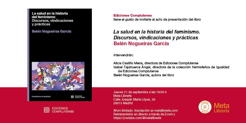 Presentación del libro «La salud en la historia del feminismo»