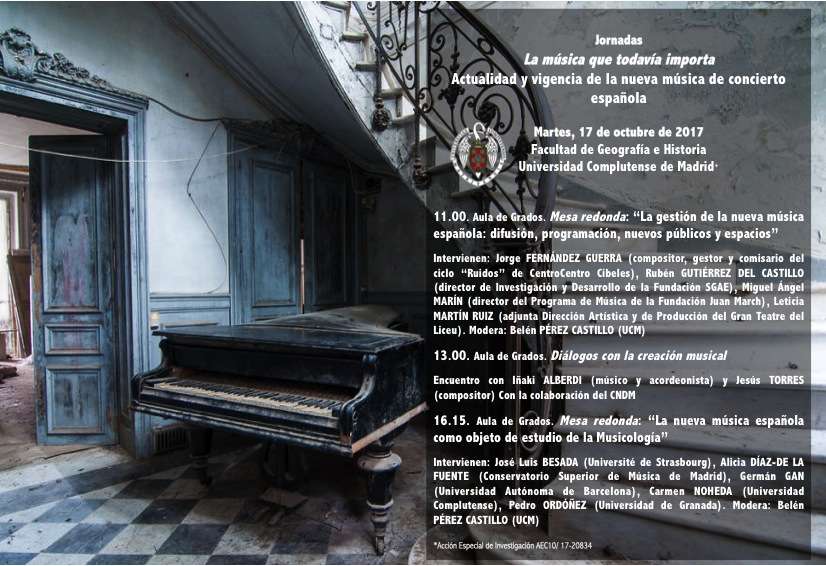 Jornadas "La música que todavía importa. Actualidad y vigencia de la nueva música de concierto española" - 1