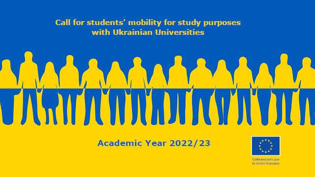 Publicada la adjudicación definitiva de la Convocatoria de Movilidad con Fines de Estudio (SMS) para estudiantes de universidades de Ucrania. CURSO 2022/23.