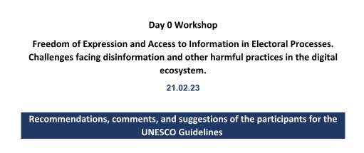 El Observatorio participa en las recomendaciones y comentarios a las directrices de la UNESCO