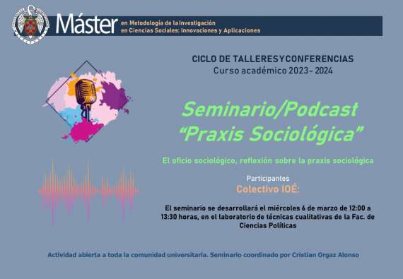 Segunda sesión: Seminario/Podcast “Praxis Sociológica” 1ª Edición (2024)