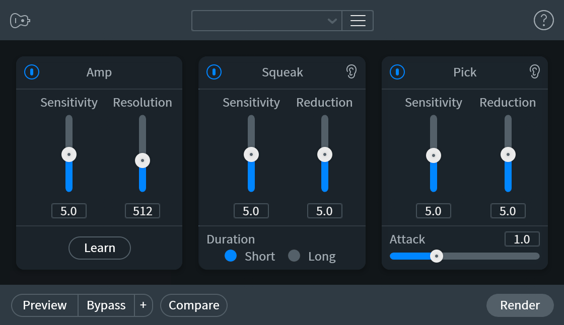 Guitar de-noise