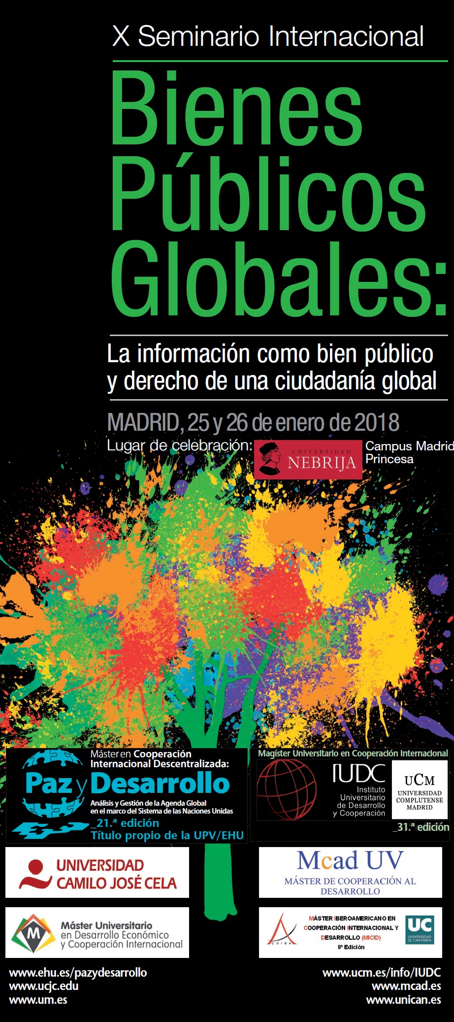 Cartel X seminario bienes públicos globales