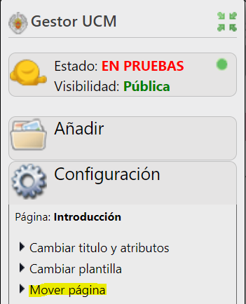 Configuración de página