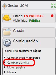 Cambiar plantilla