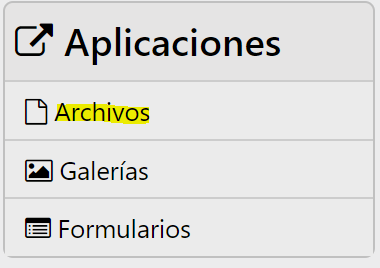 Icono Aplicación Archivos