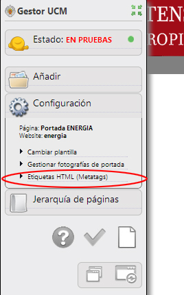 Etiquetas HTML Metatags