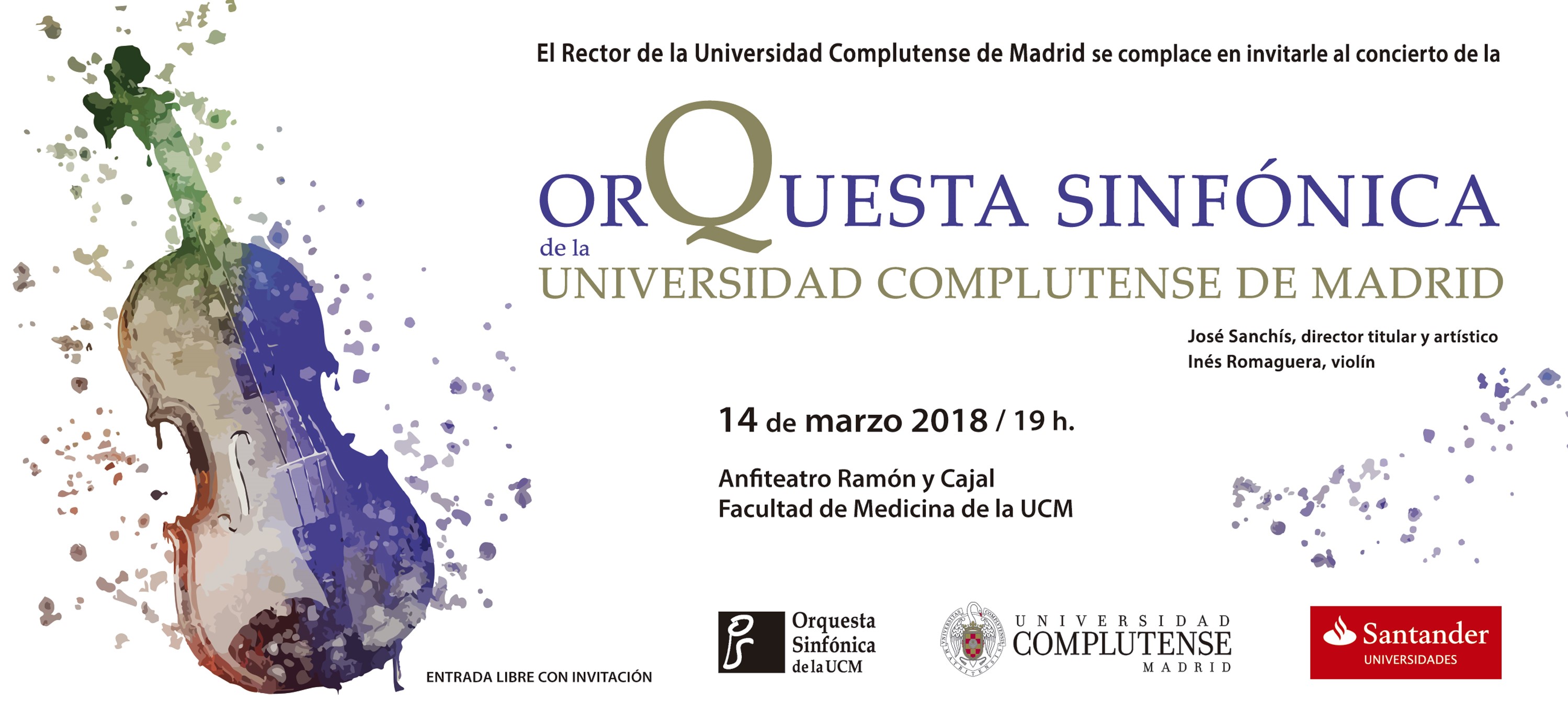 Concierto de la Orquesta Sinfónica de la Universidad Complutense de Madrid