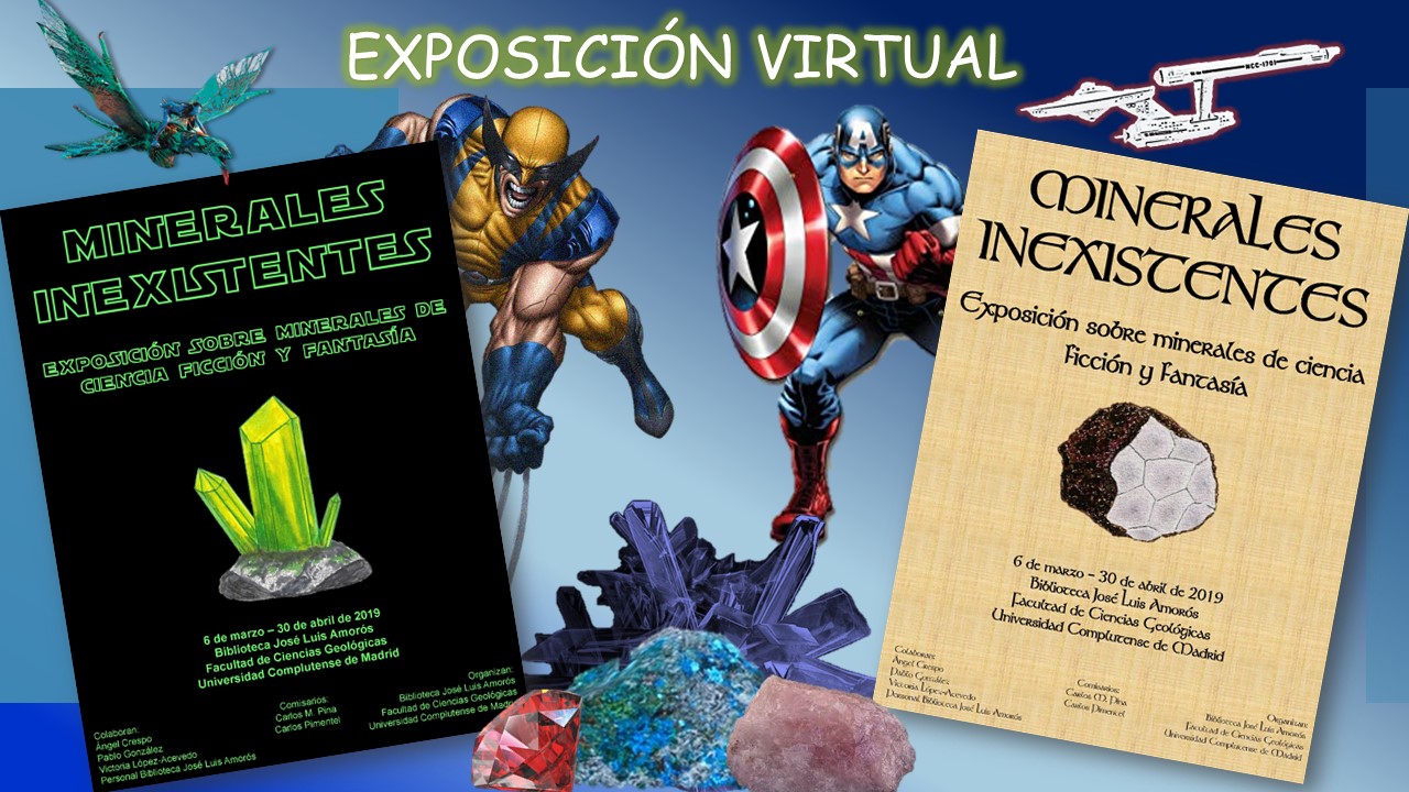 EXPOSICIÓN SOBRE MINERALES DE CIENCIA FICCIÓN Y FANTASÍA