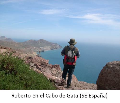 Roberto Oyarzún en el Cabo de Gata (SE España)