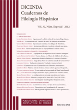 Dicenda. Cuadernos de Filolog&iacute;a Hisp&aacute;nica Vol. 30, N&uacute;m. Especial
