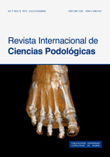 Revista Internacional de Ciencias Podol&oacute;gicas Vol. 7, N&uacute;m. 2