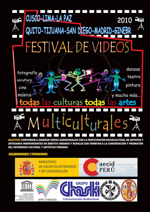 Cartel del festival vídeos multiculturales