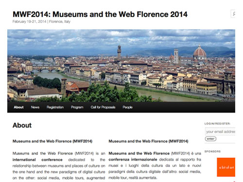 Museum and the Web Congreso en Florencia