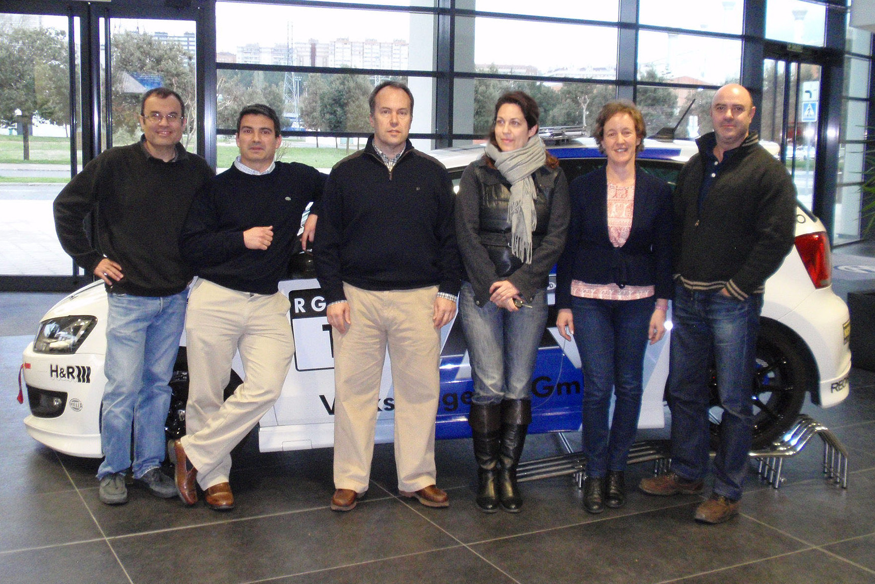 Miembros de GIPTIC-UCM en Volkswagen Academy, Navarra, 2014