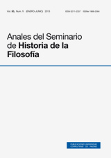 Anales del Seminario de Historia de la Filosof&iacute;a Vol. 30 N&uacute;m. 1