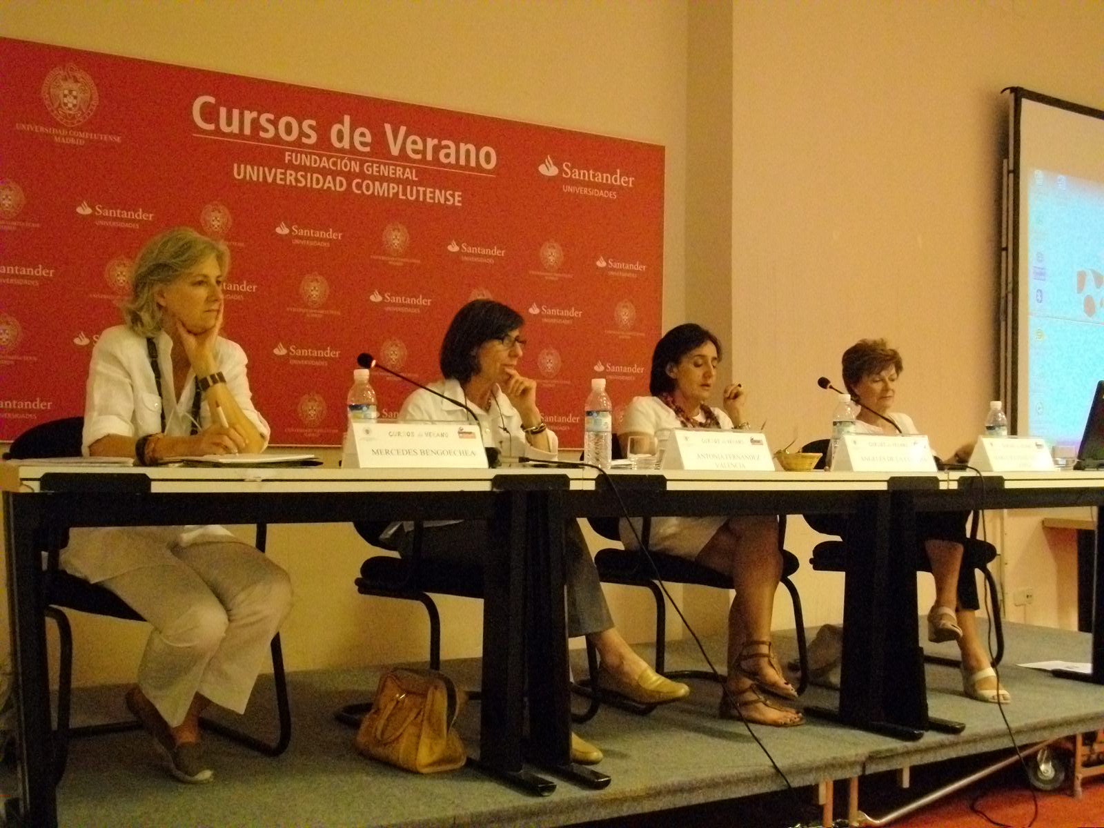 imagen de mesa de conferenciantes de un curso de verano