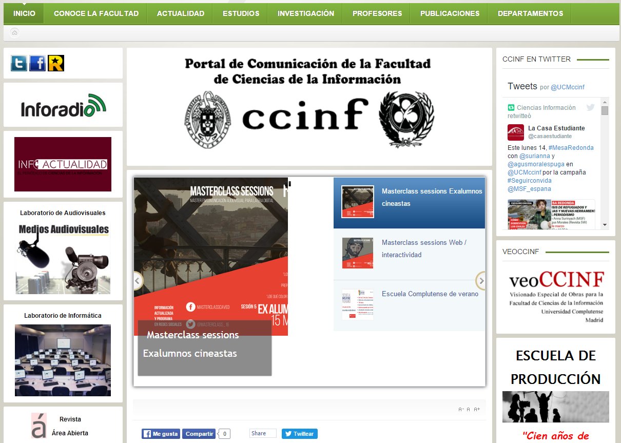Portal de la Comunicación CCINF