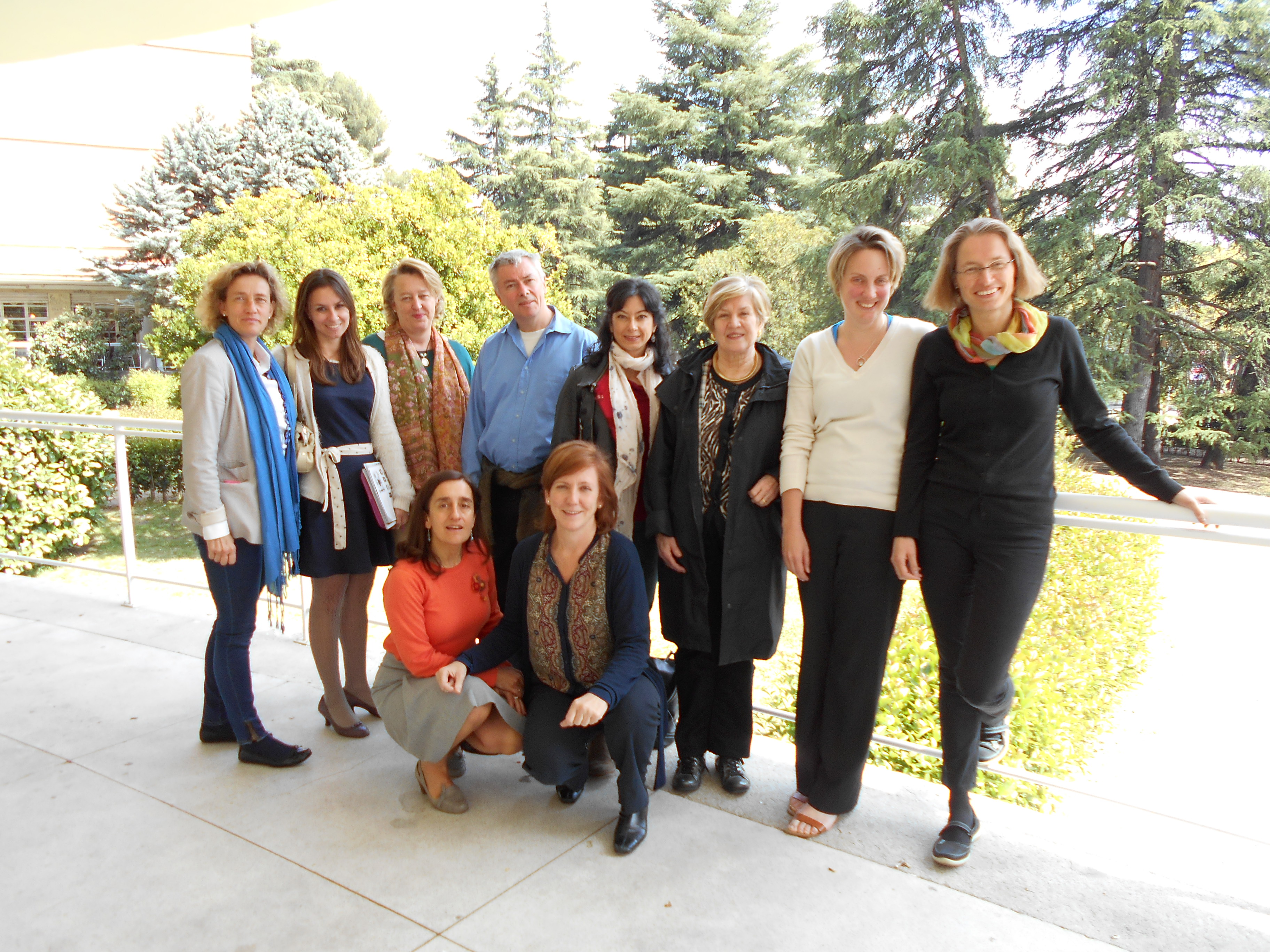 Some members of the group at a meeting in Madrid in April 2015