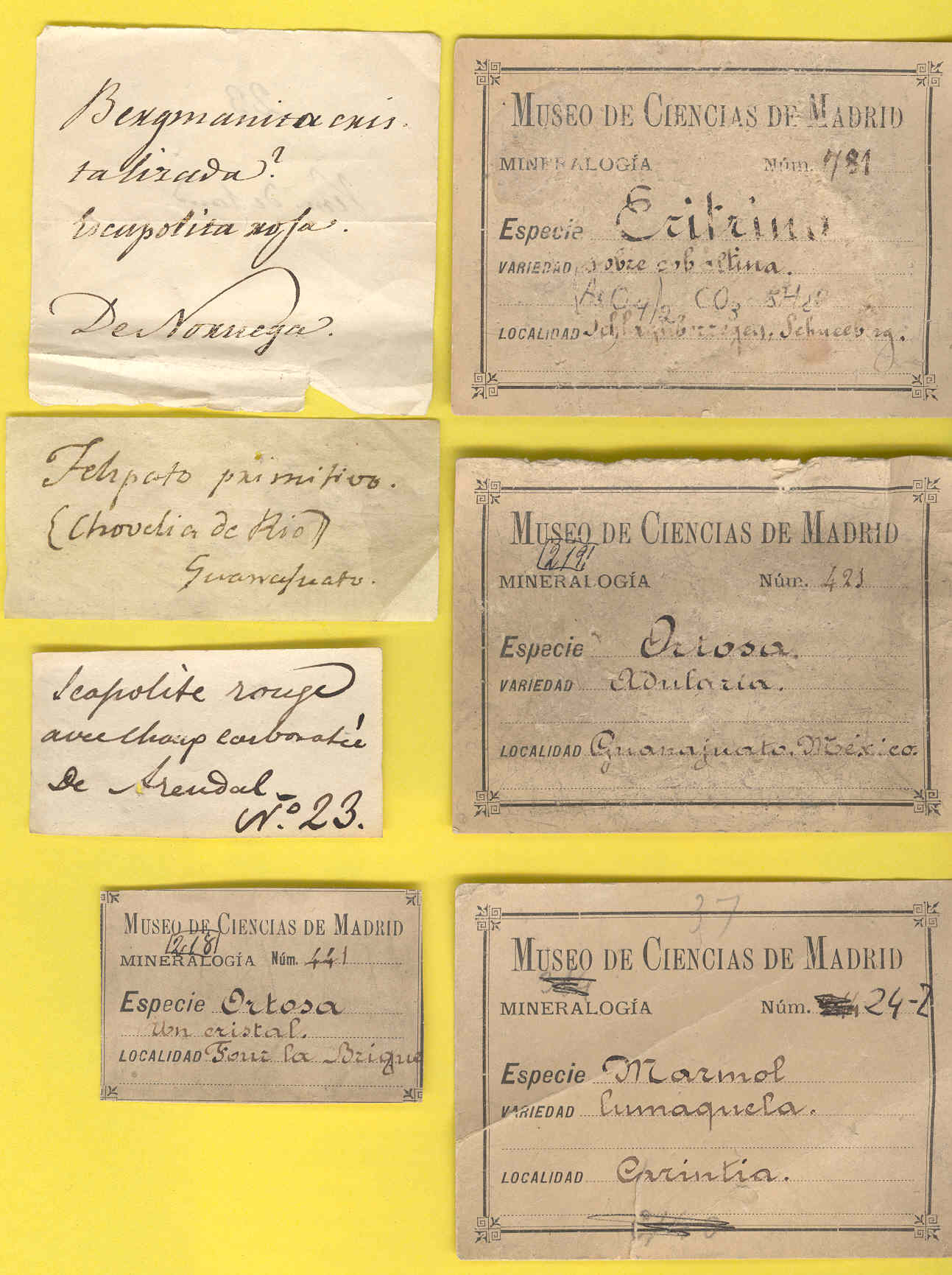 cuadro de etiquetas