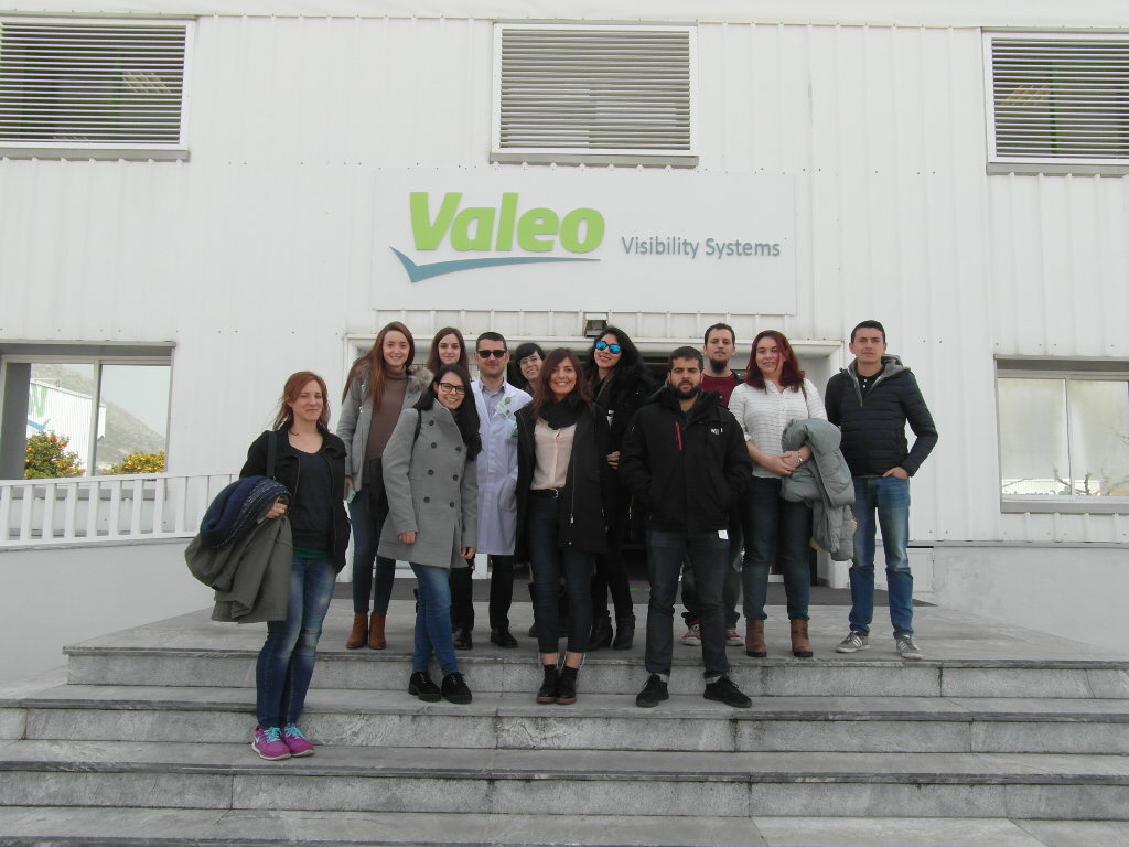 Alumnos de TFG y TFM en visita a Valeo Lighting