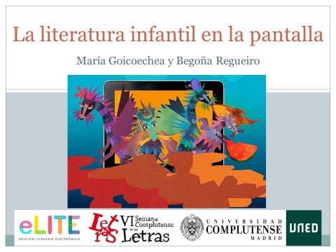 cartel la literatura infantil en la pantalla