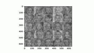 Faces generated by an RBM