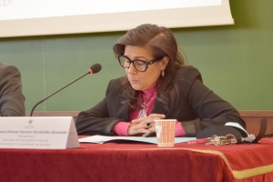 La vicedecana de Investigación y Doctorado de la Facultad de Geografía e Historia, María Dolores Herrero Fernández-Quesada