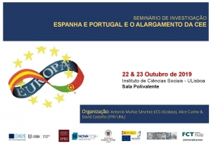 Seminario de investigación España y Portugal y la ampliación de la CEE (Octubre 2019, Lisboa)