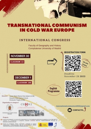 Comunismo Transnacional en Europa durante la Guerra Fría / Transnational Communism in Cold War Europe (Diciembre 2023, Madrid)