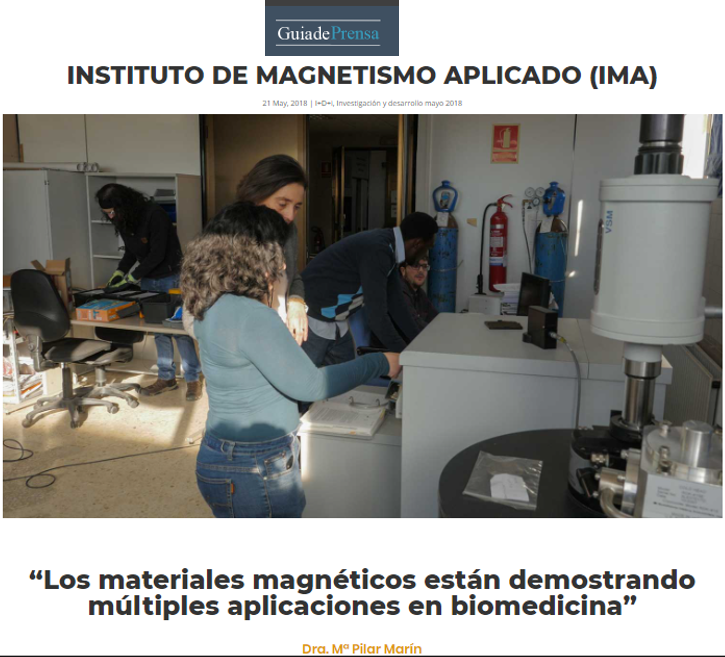 "Los materiales magnéticos están demostrando múltiples aplicaciones en biomedicina"