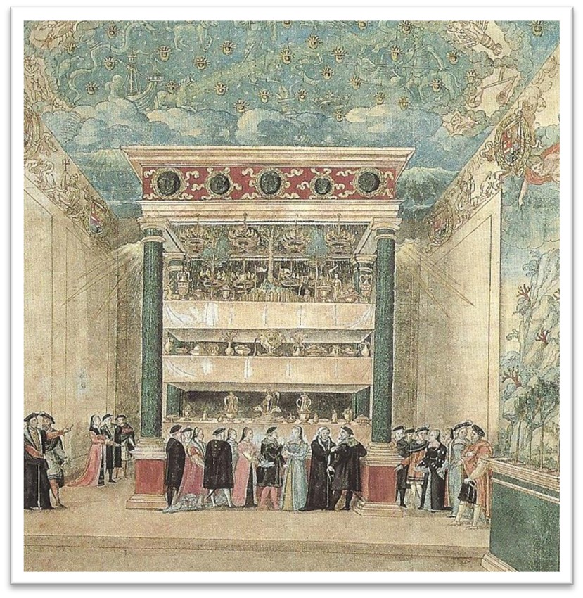 Banquete en las Fiestas de Binche. Siglo XVI.
