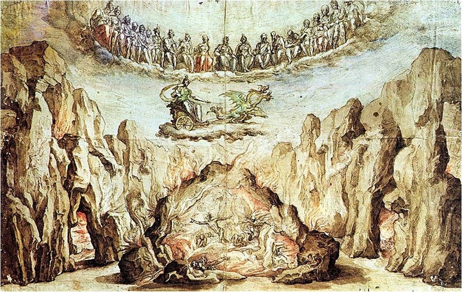 Buontalenti. Escena del Infierno. Intermedio de La Pellegrina. 1589