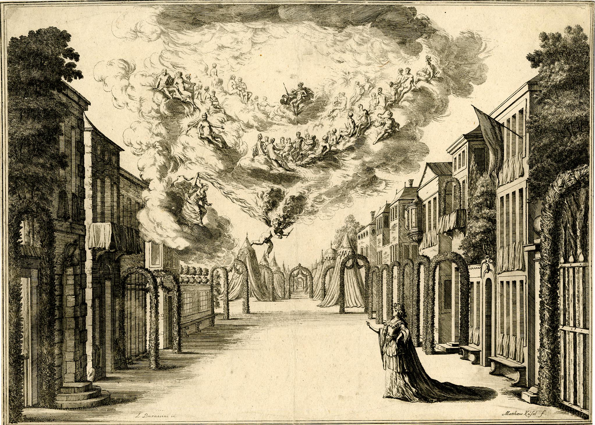 L: O: Burnacini. Il fuoco eterno... 1674 Britihs Museum