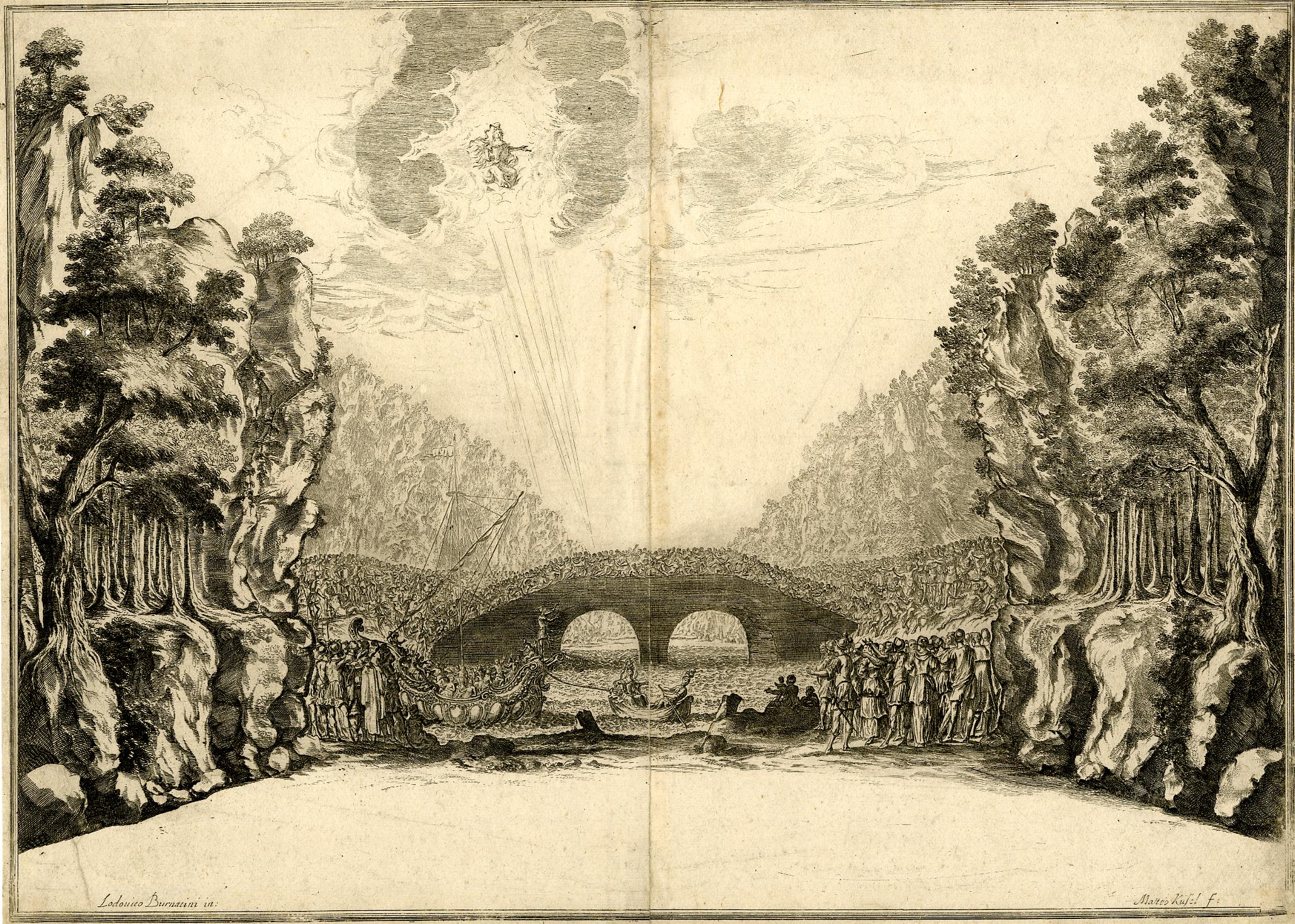 L. O. Burnacini. Il fuoco eterno.. 1674 British Museum