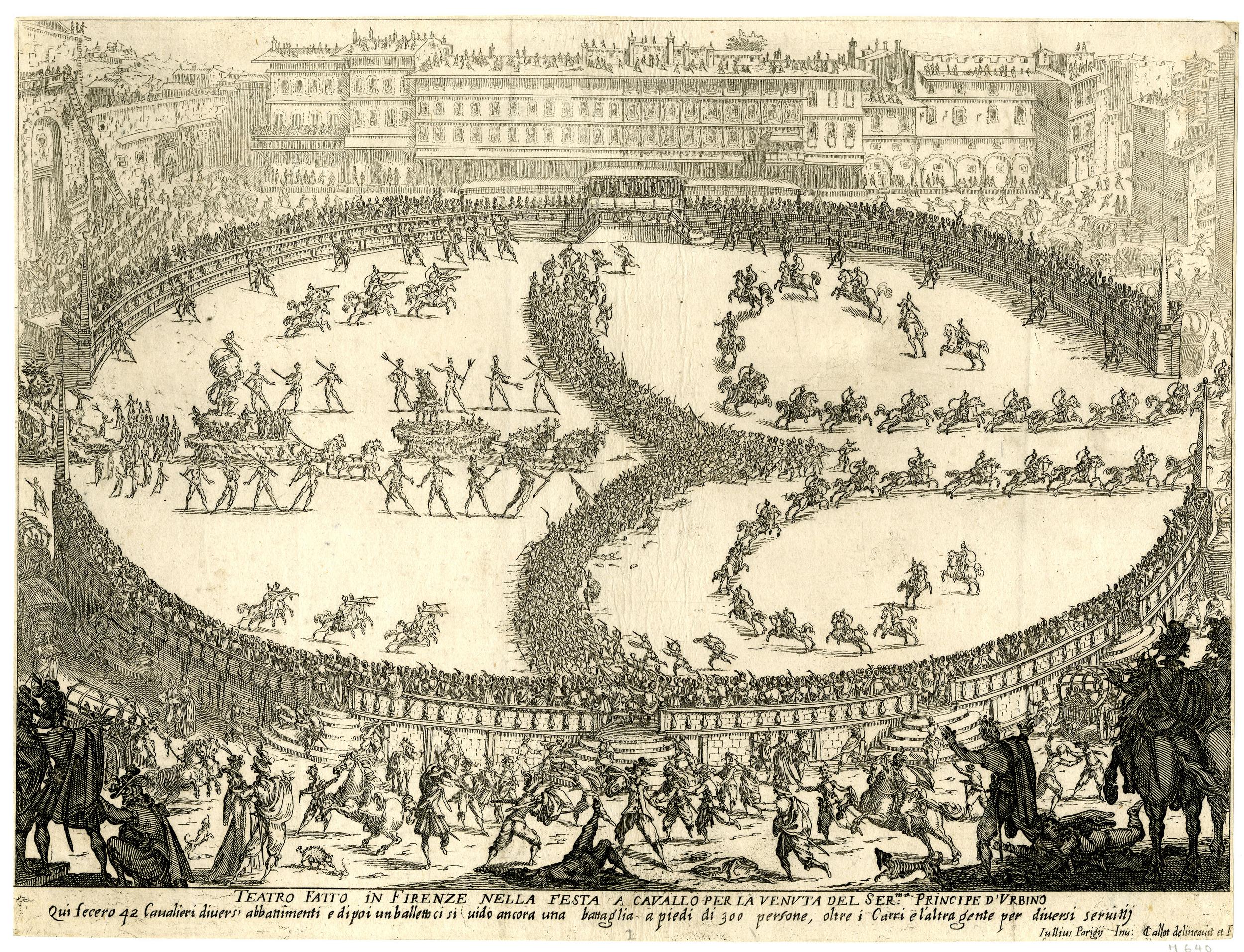 Jacques Callot. Guerra de la Belleza. 1616. British Museum